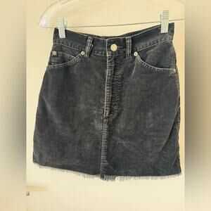 Vintage Levi’s White Tab Corduroy Skirt Sz.XS Black 60’s 70’s